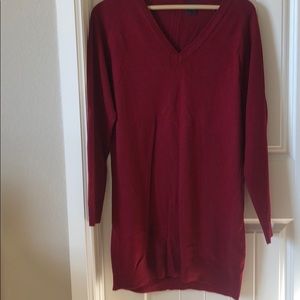 Gorgeous burgundy sweater dress!
